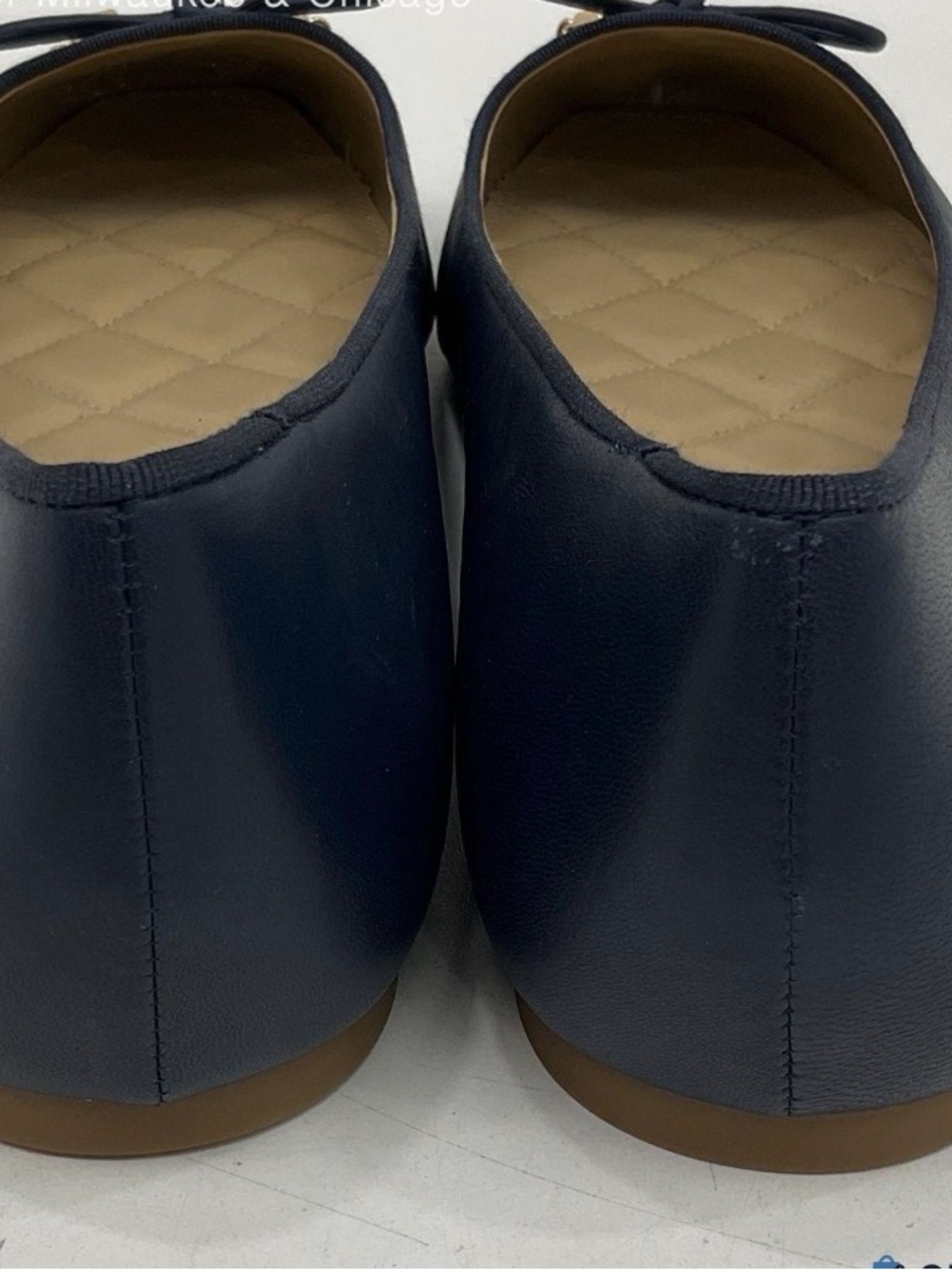 Navy Blue Michael Kors Flats - Picture 2 of 3